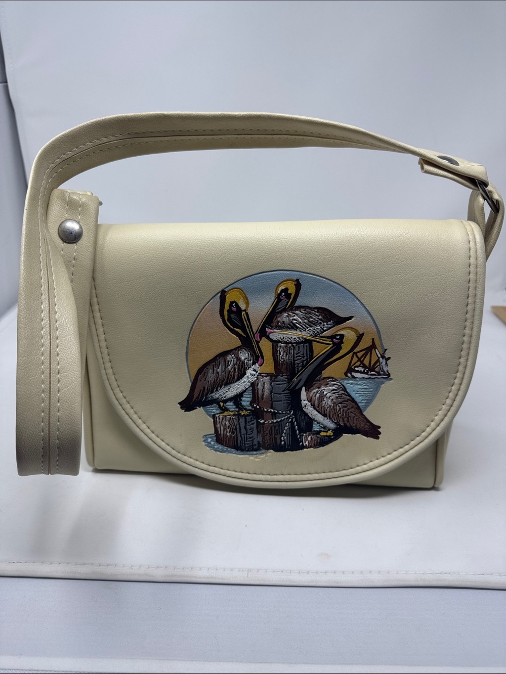 THE ORIGINAL FLORIDA KEYS HANDBAG PURSE NAUTICAL BEACH BIRDS COASTAL BOHO